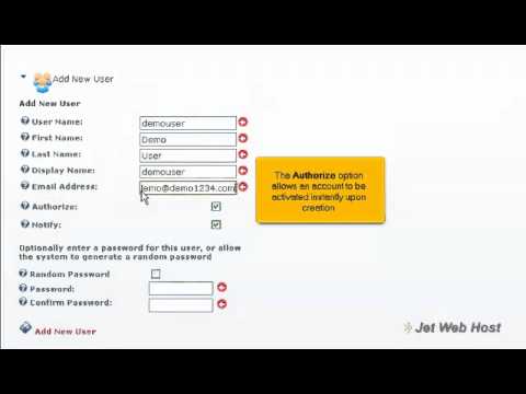 f How to add delete a new DotNetNuke user