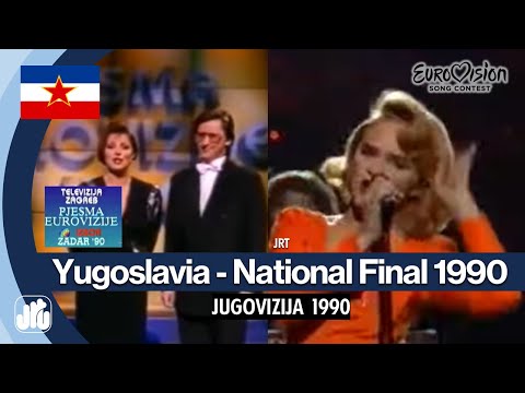 EUROVISION SONG CONTEST YUGOSLAV NATIONAL FINAL 1990 YUGOSLAVIA - JUGOVIZIJA 1990 (JRT)