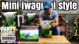 #311 AQUASCAPE ala anak kos kosan,Paket substrat lengkap cuma 100 ribu bro !!!
