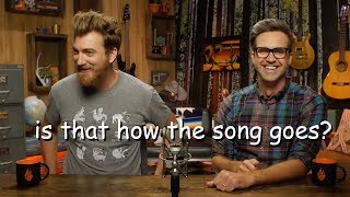 rhett and link trying to sing for 4 minutes straight
