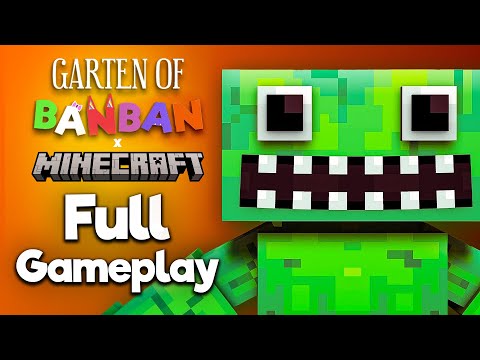 Minecraft Garten of Banban FULL GAME Walkthrough - NO DEATHS (4K60FPS) No Commentary