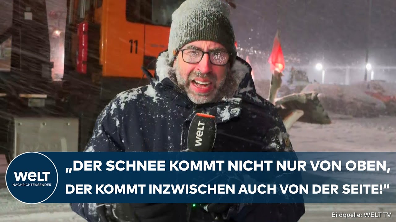 STURMTIEF ELLI: Lage spitzt sich zu! Winterdienst kämpft gegen heftigen Schneefall und Glatteis an