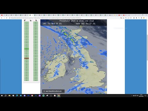 UK Weather Forecast: A Lot Of Cloud With Showers In Places (Thursday 27th July 2023)