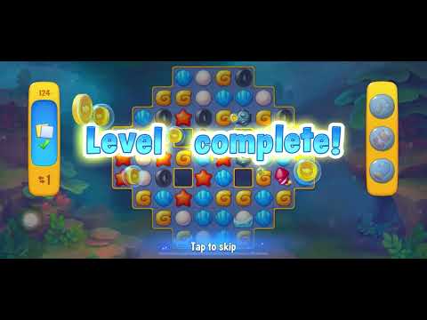 Playrix Fishdom | Fishdom ads | Level 124 to 126 | Blast | Gameplay | Super hard level |