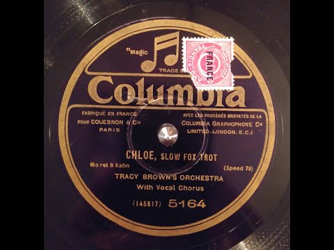 TRACY-BROWN'S ORCHESTRA – CHLOE - Columbia 5164