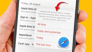 How to Clear Safari History on iPhone iOS 17 | How to Delete Search History on Safari iPad 2024