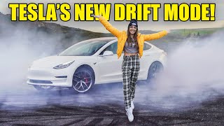 TESLA INTRODUCES NEW DRIFT MODE... AND IT ABSOLUTELY RIPS!!