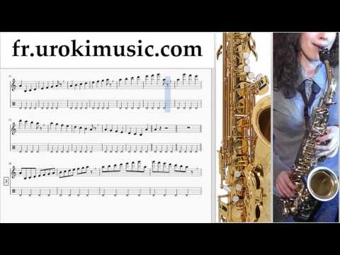 Cours de Saxophone (Ténor) Mission Impossible - Theme Tuto Partitions Partie#1 um-i829