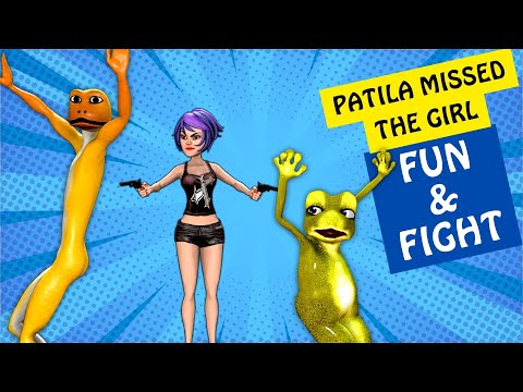 Patila & Frog Dance and Fight Over the Girl... But They Totally Missed Her! 😂🐸💃@KotteAnimation