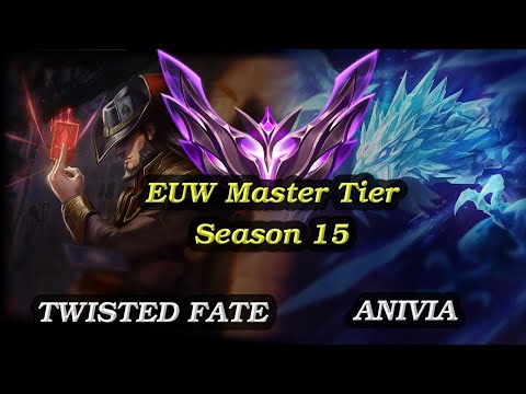 Twisted Fate vs Anivia (Mid) | EUW Master | Season 15