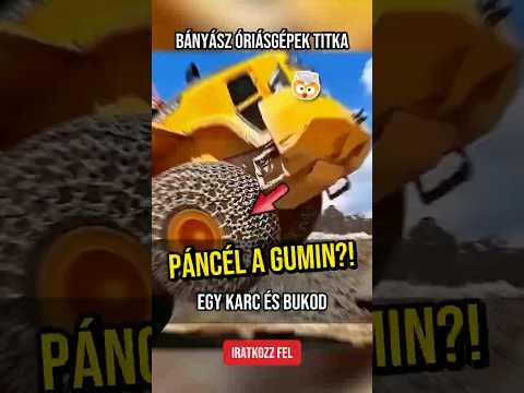 Miért láncolják be a bányász teherautók kerekeit? 🔗 #shorts #magyar #truck