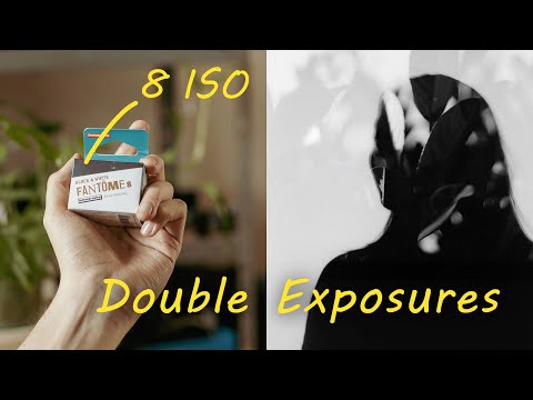 Double exposures on black and white film