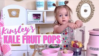 Kale Fruit Popsicles with Kinsley // Lindsay Ann