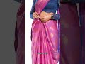 Draping A Soft Silk Saree Farewell Saree Saree Draping How To Drape A Saree Shorts
