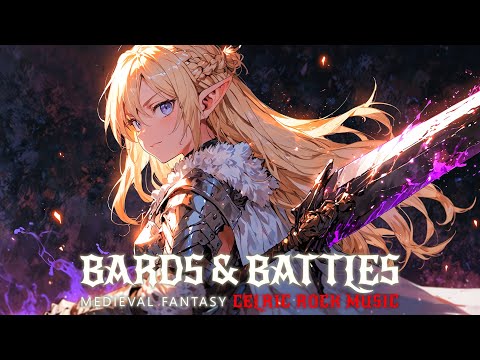 🎻Fantasy Bard Battle Rock 🍻🎸 2 Hours of Medieval Celtic Rock Music for Focus, Gaming & Workouts