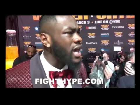 Deontay wilder goes off with his big mouth again. Getting ready to get his behind whooped
