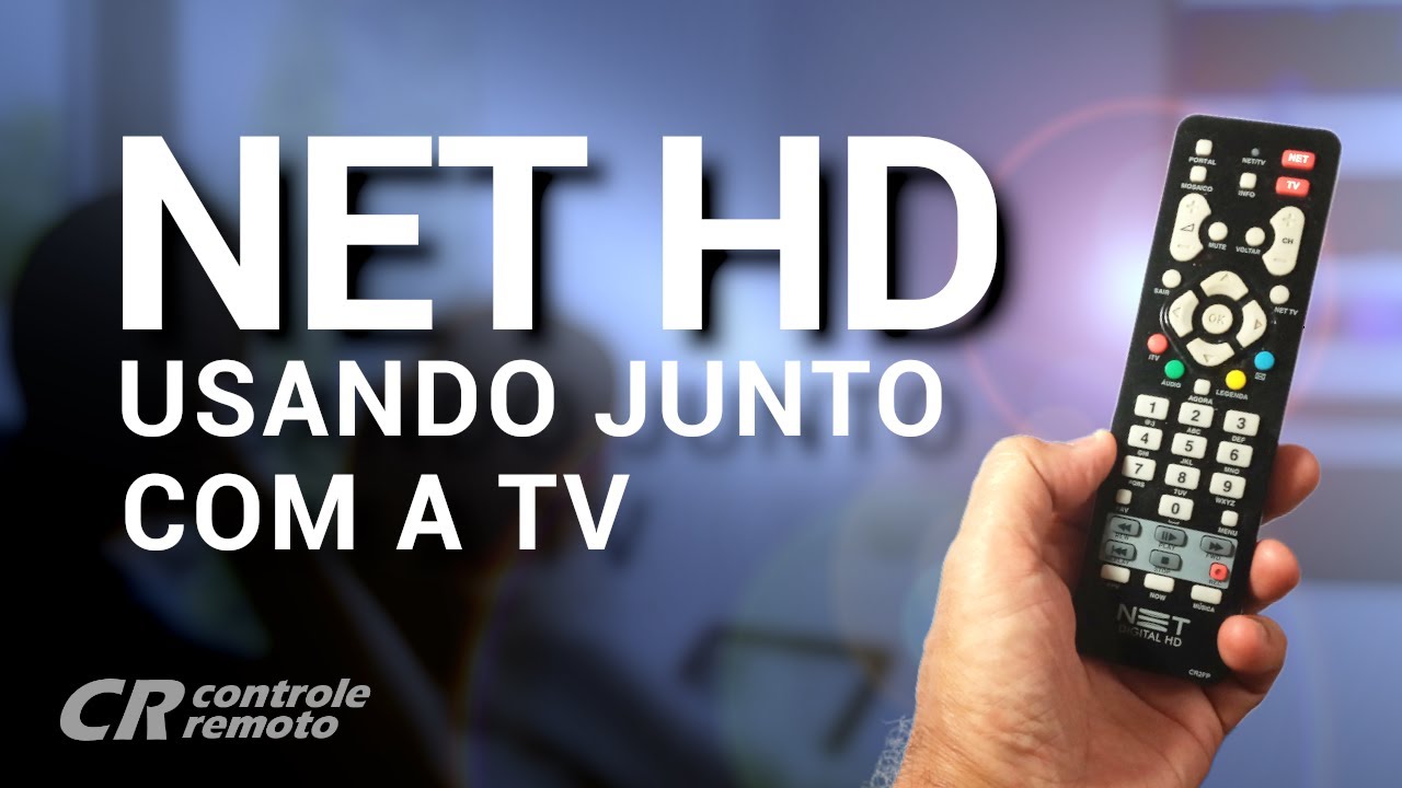 Como configurar o controle remoto NETHD para funcionar junto com a TV