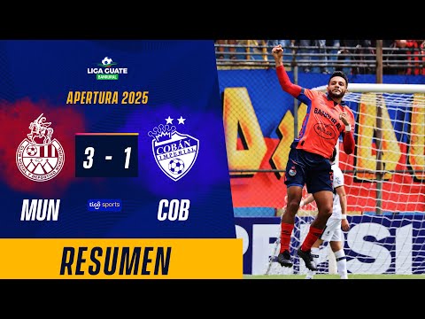 VICTORIA SÓLIDA DEL LÍDER CONTRA LOS PRÍNCIPES AZULES Municipal 3-1 Cobán Imperial |Resumen Completo
