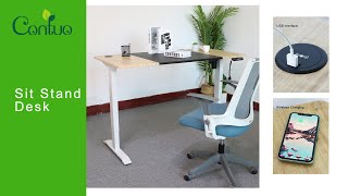 Electric Office Desk & High Adjustable Table [CONTUO]
