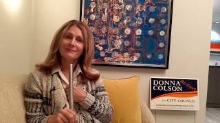 Donna Colson, Burlingame's Mayor, gives 70 seconds of practical advice on community involvement