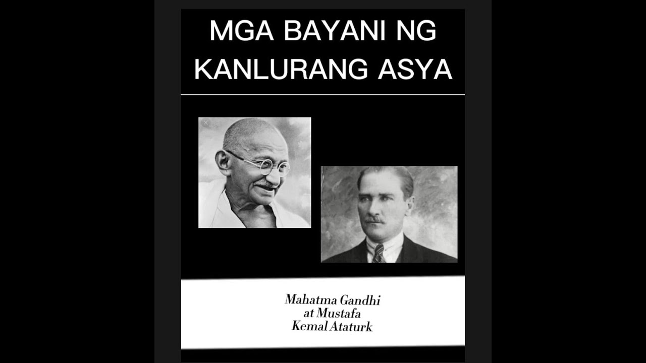 MGA BAYANI NG KANLURANG ASYA