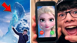 VISITING ELSA’S ICE PALACE (FROM FROZEN MOVIE) IN REAL LIFE!! *I MET ELSA*