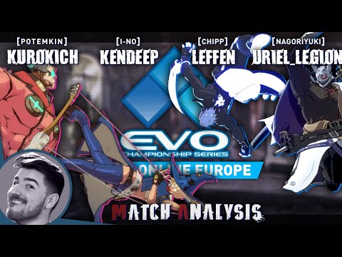Strive Match Analysis: EVO 2021 EU - Leffen (Chipp), Kendeep (I-No), Uriel (Nago), Kurokich (Pot)