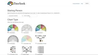 TreeSeek 4 Generation Pedigree Chart