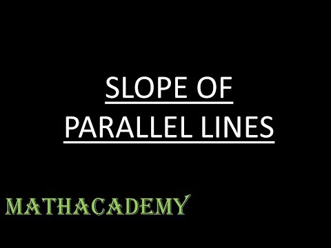 Slope of Parallel Lines | Coordinate Geometry 