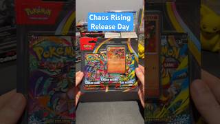 It’s Chaos Rising release day - let’s open a 3 pack! (First pack magic?!) #pokemon #packopening #tcg