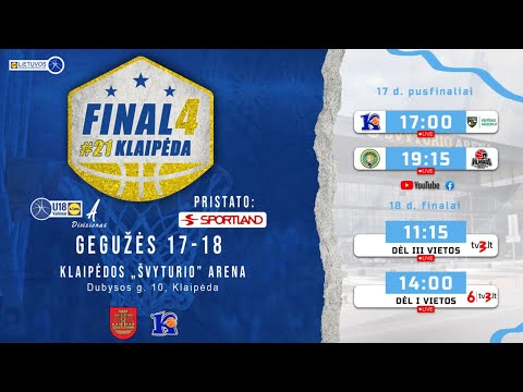 LIDLMKL: U18 A div. vaikinų finalas | Kauno KM „Žalgiris“ I – Tornado KM I-„Metga“