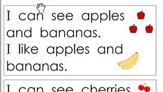 Very first sight word sentences 23 and