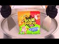 Sour Patch Kids Snapple Transformed Into Ice Cream Rolls In A Satisfying Way ASMR