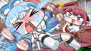 【手描き】負けを認めたくないコボVS全力で煽り散らかすマリン船長【こまいぬ/切り抜き/Hololive】