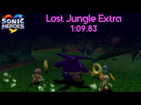 Sonic Heroes - Team Rose Lost Jungle Extra Speedrun - 1:09.83