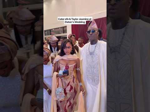 CATER EFE & TAYLOR JASMINE SPECIAL GUEST AT ZLATAN'S WEDDING #dttheunion #shorts #zlatan #caterefe