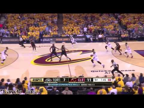 Kevin Love Full Highlights 2016 ECF Game 5 vs Raptors   25 Pts, 2 Blks
