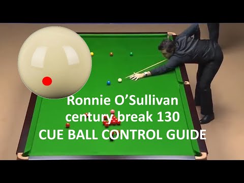 Ronnie O'Sullivan Century Break 130 with Cue Ball Control Guide