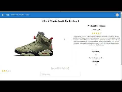 Nike Website Clone Using ReactJS