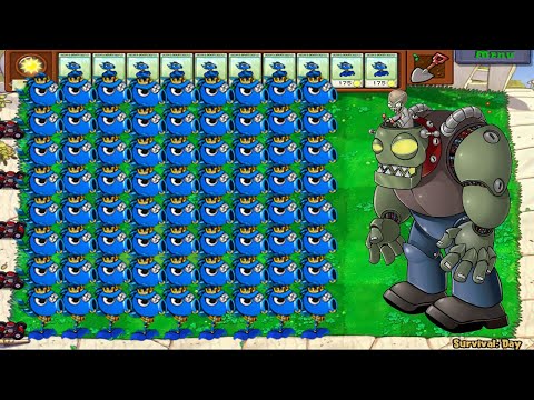 Plants vs Zombies Hack - 9999 Blue Peashooter vs Zomboss (Roblox Rainbow Friends Mod PVZ)