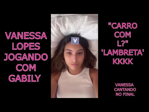 Vanessa Lopes e Gabily Jogando ''Adedonha" do Insta 😂| Vanessa Cantando 💖