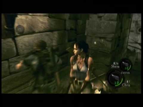 Resident Evil 5 Single Player Playthrough Part 29 - 3 Emblem Puzzle