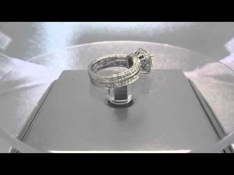 PRINCESS CUT DIAMOND ENGAGEMENT RING 1.30CTW - KNR INC