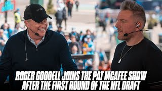 NFL Commissioner Roger Goodell Joins Pat McAfee After Night 1 Of The 2024 Draft