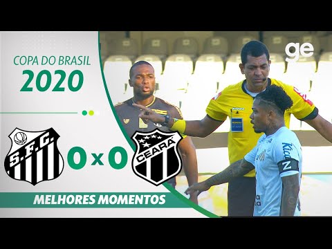 Gols e lances de Santos x Ceará