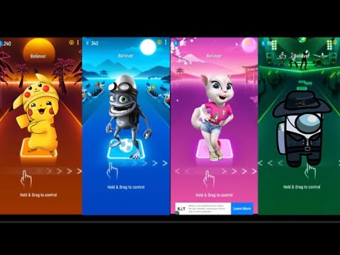 Crazy frog vs Pikachu vs Talking Angela vs Among us