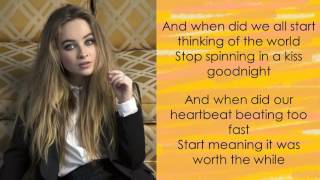 Run &amp; Hide - Sabrina Carpenter (Lyrics)