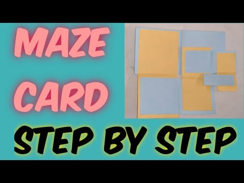 Birthday card idea| maze card| handmade | tutorial| scrapbook| Fun With Shah Jahan Sangi