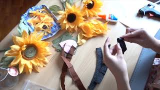 MP&B Mini Crepe Paper Sunflower Tutorial