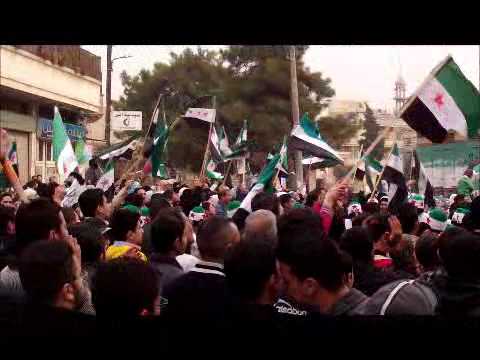 مظاهرة في حي الخالدية في مدينة حمص في أربعاء "إضراب الكرامة"